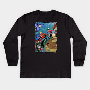 Mermaid Man Kids Long Sleeve T-Shirt